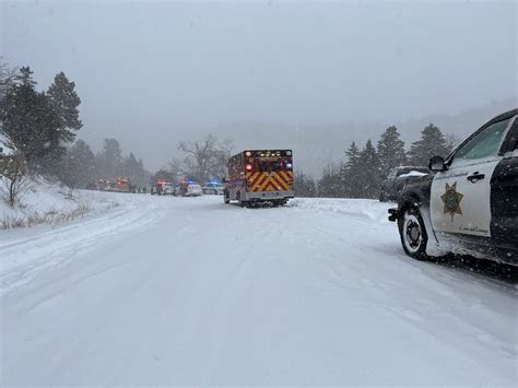 Road Closed Following Two-Vehicle Accident on Sandia Crest  [Bernalillo County, NM]